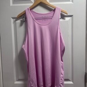 Women's Light Pink Athletic Tank Top - Breathable Workout Tank